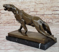 Load image into Gallery viewer, Henry Moore Modern Art Abstract Jaguar Panther Cougar Lion Bronze Sculpture