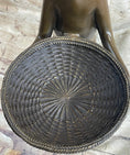 Load image into Gallery viewer, Standing Cat Business Card Holder Key Dish Bronze Sculpture Statue Figure Marble Base