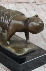 Fernando Botero Skinny Cat Bronze Abstract Modern Art Sculpture Statue Decor 7