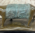 Abstract Cat Bronze Metal Sculpture Statue Figure After Fernando Botero