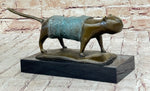 Abstract Cat Bronze Metal Sculpture Statue Figure After Fernando Botero