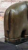 Load image into Gallery viewer, Abstract Modern Elephant Bronze Sculpture Statue Dali Art on Marble Base