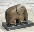 Load image into Gallery viewer, Modern Art Abstract Elephant Bronze Sculpture Statue Signed Dali on Marble Base