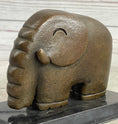 Load image into Gallery viewer, Modern Art Abstract Elephant Bronze Sculpture Statue Signed Dali on Marble Base