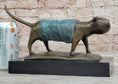 Load image into Gallery viewer, Special Patina Chubby Cat Feline by Botero Genuine Bronze Sculpture Figurine