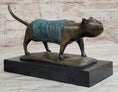 Load image into Gallery viewer, Special Patina Chubby Cat Feline by Botero Genuine Bronze Sculpture Figurine