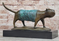 Load image into Gallery viewer, Special Patina Chubby Cat Feline by Botero Genuine Bronze Sculpture Figurine
