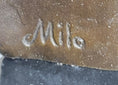 Load image into Gallery viewer, Two Horses Bust Sculpture Real Bronze Signed Original Equine Art by Milo on Marble Base