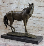 Arabian Horse Mare Hot Cast Bronze Sculpture Statue on Marble Base by PJ Mene