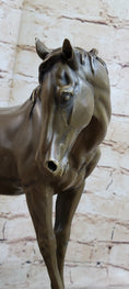 Load image into Gallery viewer, Arabian Horse Mare Hot Cast Bronze Sculpture Statue on Marble Base by PJ Mene