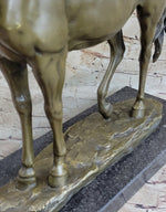 Arabian Horse Mare Hot Cast Bronze Sculpture Statue on Marble Base by PJ Mene