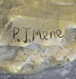 Arabian Horse Mare Hot Cast Bronze Sculpture Statue on Marble Base by PJ Mene