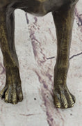 Load image into Gallery viewer, Boxer Dog Bronze Metal Statue Sculpture Collectible Decor Signed Art 8" x 9"