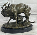 Load image into Gallery viewer, Mountain Lion Hunting Elk Deer by PJ Mene Bronze Statue Sculpture Wildlife Decor 11"X 13"