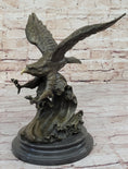 Load image into Gallery viewer, BRONZE Eagle Hawk Falcon Osprey Garden Park Zoo Statue Sculpture Figure