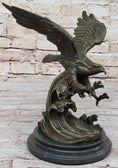 Load image into Gallery viewer, BRONZE Eagle Hawk Falcon Osprey Garden Park Zoo Statue Sculpture Figure