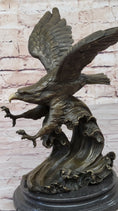 Load image into Gallery viewer, BRONZE Eagle Hawk Falcon Osprey Garden Park Zoo Statue Sculpture Figure