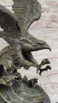 Load image into Gallery viewer, BRONZE Eagle Hawk Falcon Osprey Garden Park Zoo Statue Sculpture Figure
