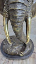 Load image into Gallery viewer, Abstract Floating Elephant Head Bust Bronze Sculpture Statue Art Africa