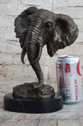 Load image into Gallery viewer, Original Milo Large Elephant Bust Bronze Sculpture Statue Wildlife Safari Decor