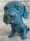 Load image into Gallery viewer, Bobble Head Style Labrador Retriever Puppy Dog Bronze Metal Figure Statue Art