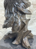 Load image into Gallery viewer, Signed Original Milo American Eagle On A Tree Branch Marble Bronze Sculpture Art
