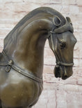 Load image into Gallery viewer, Tang Dynasty Horse Bronze Sculpture Mantle Marble Base Statue Hot Cast Figurine 14" x 12"