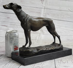 Greyhound Dog Whippet Bronze Statue Sculpture Figure Marble Base by Fremiet 13