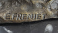 Load image into Gallery viewer, Greyhound Dog Whippet Bronze Statue Sculpture Figure Marble Base by Fremiet 13" x 10"