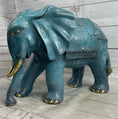 Load image into Gallery viewer, Extra Large Heavy Wildlife Elephant by French Artist Barye Green Patina Bronze Statue