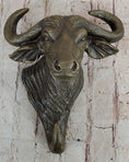 Load image into Gallery viewer, Bull Steer Buffalo Cow Cattle Bronze Metal Wall Mounted Head Original Signed Art