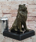 Load image into Gallery viewer, Bronze Collie Dog Statue – Loyal Companion Figurine