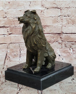 Bronze Collie Dog Statue – Loyal Companion Figurine