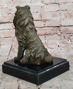 Bronze Collie Dog Statue – Loyal Companion Figurine