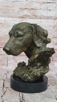 Load image into Gallery viewer, Bronze Labrador Retriever Dog Head Sculpture - Signed Original Art