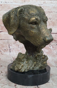 Load image into Gallery viewer, Bronze Labrador Retriever Dog Head Sculpture - Signed Original Art