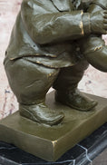 Load image into Gallery viewer, Bear Playing Saxophone Bronze Sculpture - Whimsical Animal Music Art