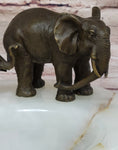 Load image into Gallery viewer, Bronze Metal Elephant Mother & Calf on Marble Soap Dish Ashtray