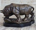 Load image into Gallery viewer, Signed Original Milo Rhinoceros African White Rhino Bronze Sculpture Figurine