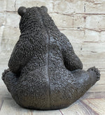 Mama Bear with Cubs Family of Bears Bronze Metal Figurine Sculpture Signed Art