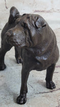 Load image into Gallery viewer, Hot Cast Bronze Shar Pei Dog Sculpture Statue Figurine Original Art