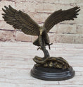 Load image into Gallery viewer, Antoine Barye Flying American Bald Eagle Art Deco Bronze Sculpture Statue Figurine