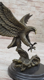 Antoine Barye Flying American Bald Eagle Art Deco Bronze Sculpture Statue Figurine