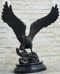 Load image into Gallery viewer, Life Size Hawk American Bald Eagle Bronze Statue Art Deco Figure Wild Figurine