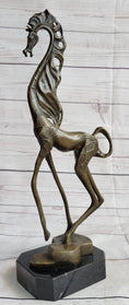 Load image into Gallery viewer, Surreal Dalinian Horse Abstract Bronze Sculpture Statue Salvador Dali 15" x 9"
