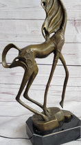 Load image into Gallery viewer, Surreal Dalinian Horse Abstract Bronze Sculpture Statue Salvador Dali 15" x 9"