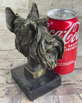 Load image into Gallery viewer, 100% Solid Bronze Schnauzer Scottish Terrier Dog Animal Bookend Sculpture Figurine