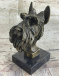 Load image into Gallery viewer, 100% Solid Bronze Schnauzer Scottish Terrier Dog Animal Bookend Sculpture Figurine