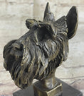 Load image into Gallery viewer, 100% Solid Bronze Schnauzer Scottish Terrier Dog Animal Bookend Sculpture Figurine