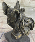 Load image into Gallery viewer, 100% Solid Bronze Schnauzer Scottish Terrier Dog Animal Bookend Sculpture Figurine